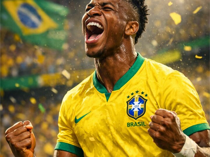 Vini Jr. marca golaço, mas Brasil só empata com Marrocos na estreia da Copa