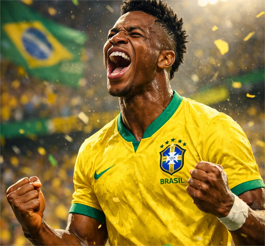 Vini Jr. marca golaço, mas Brasil só empata com Marrocos na estreia da Copa