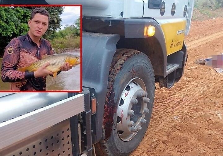 Trabalhador morre atropelado por caminhão-pipa durante obra de pavimentação asfáltica