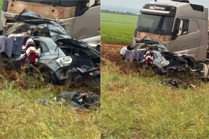 Identificados três DJs que morreram em grave acidente entre carro e carreta em MT