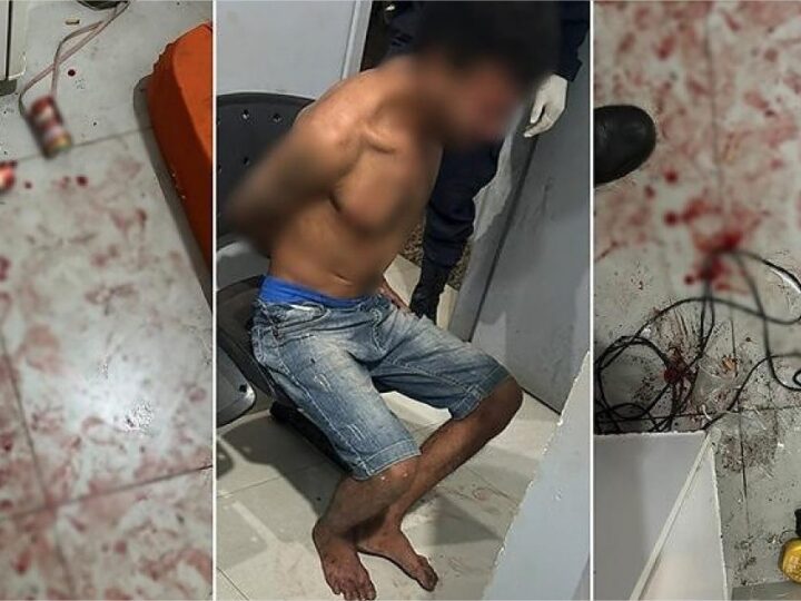 Agressor quebra garrafa na cabeça da companheira durante briga e vai preso
