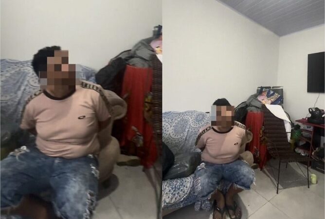 Veja vídeo: Homem invade casa da ex e ameaça se jogar do segundo andar