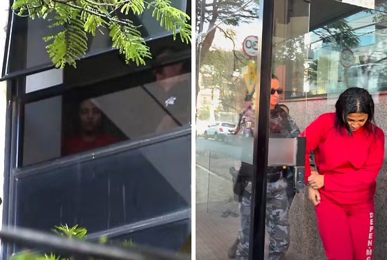 Diarista que matou idosos em apartamento para roubar deixa prédio sob protestos de moradores; veja vídeo