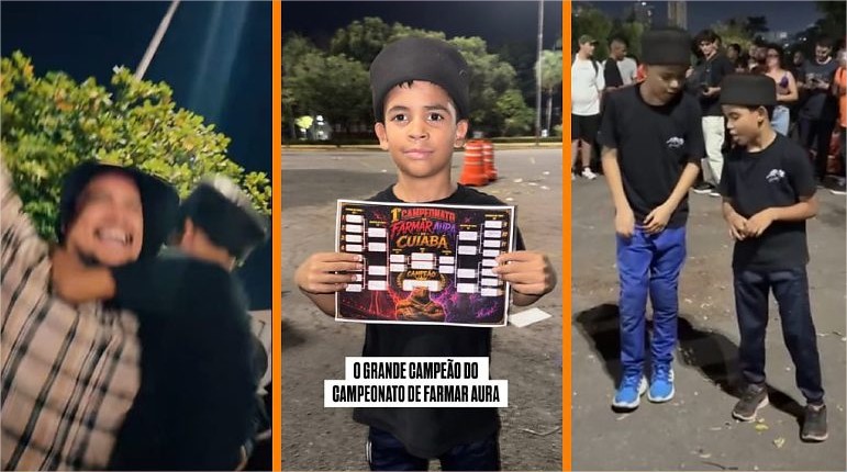 Menino de 8 anos vence primeiro campeonato de ‘farmar aura’ em Cuiabá