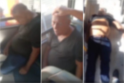 Idoso morre sentado dentro de ônibus em Cuiabá; veja vídeo
