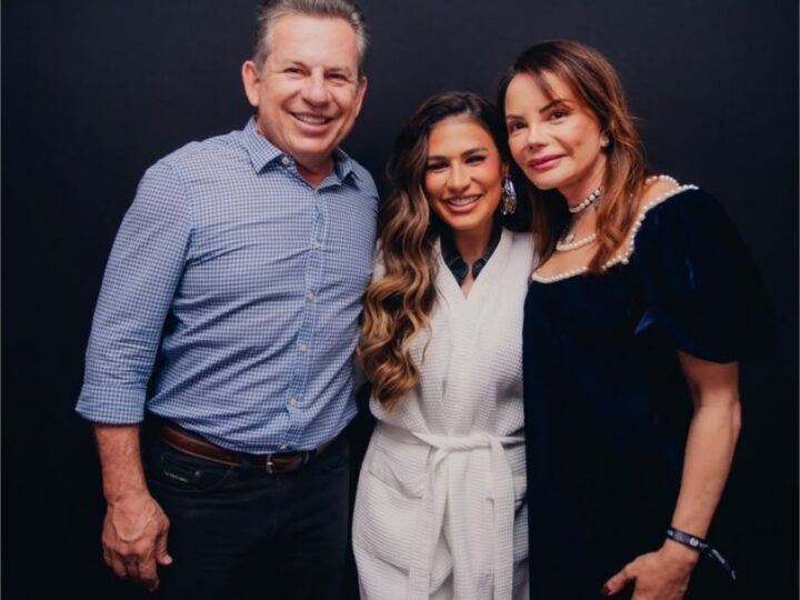 ‘É prima!’: Encontro de Virginia e Mauro Mendes com Simone Mendes rende brincadeira nos bastidores da Expoagro