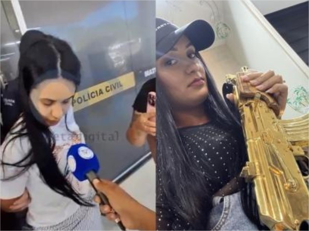Vídeo: Presa, missionária do CV deixa a delegacia em silêncio e nega namoro com ‘Batman’