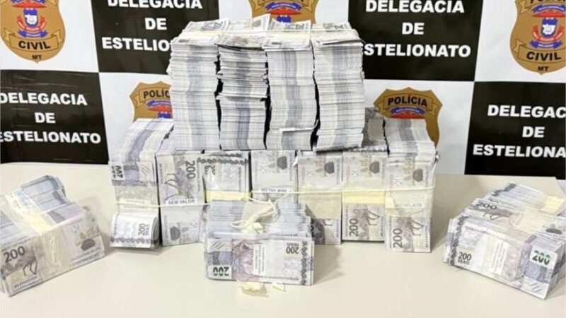 Polícia destrói R$ 10 milhões em notas falsas usadas em golpe contra empresário em MT