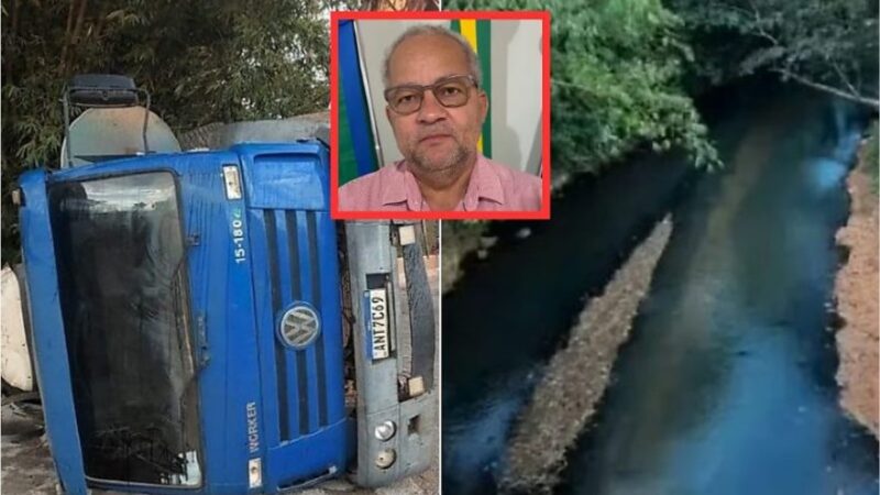Prefeito de Colniza pede racionamento de água após caminhão tombar e derramar piche em rio