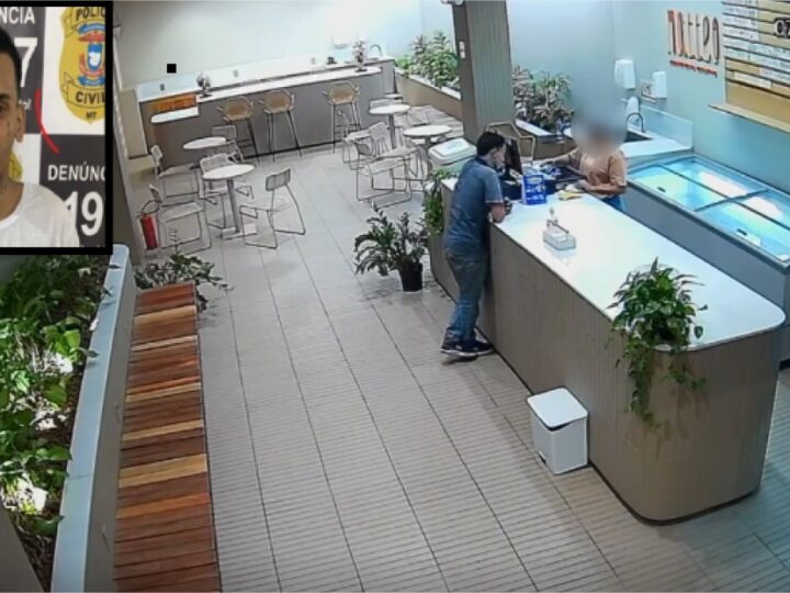 Jovem de 22 anos é preso por roubo a sorveteria em shopping de Cuiabá