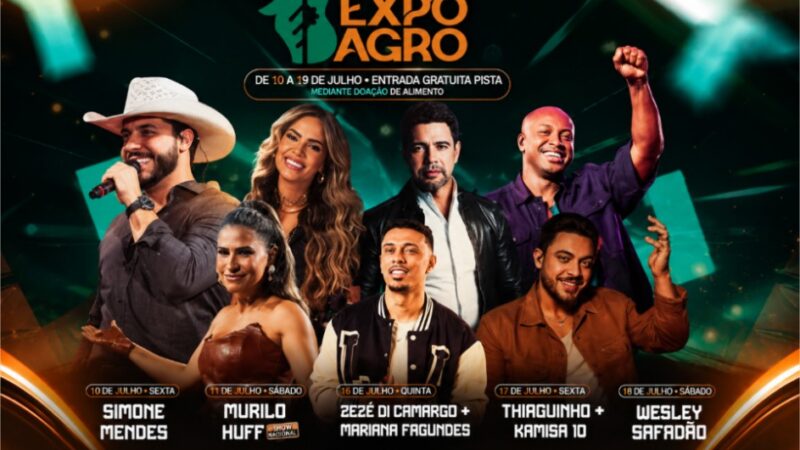 Com show gratuito, Simone Mendes abre a Expoagro nesta sexta; confira a programação