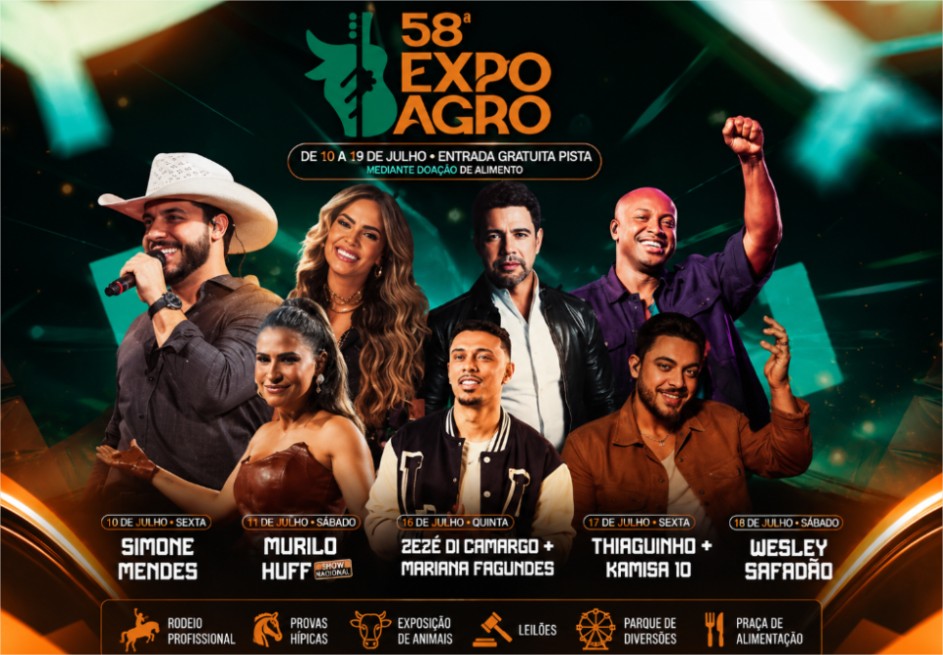 Com show gratuito, Simone Mendes abre a Expoagro nesta sexta; confira a programação