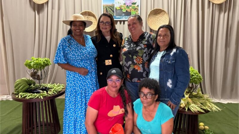 Virgínia Mendes destaca protagonismo feminino durante o 1º Encontro da Mulher Rural em Jaciara
